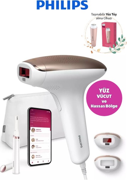 Lumea Advanced 7000 Serisi Ipl Epilasyon, Cilt Tonu Sensörlü -Yüz Vucüt Hassas Bölge Etkili Lazer Epilasyon Cihazı+Pürüzsüz Cilt Etkisi