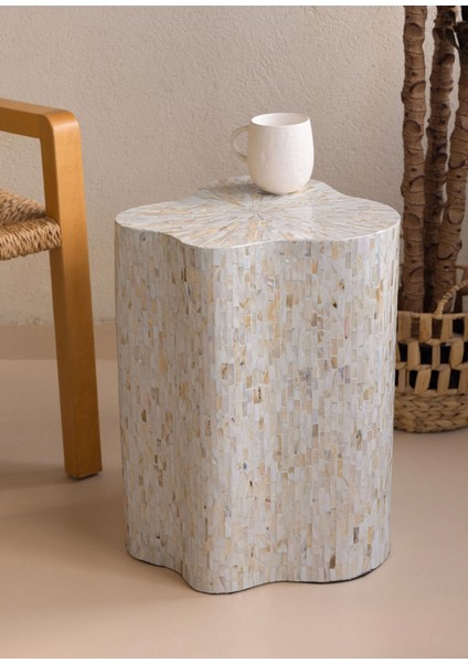 Sedef Tabure Yan Sehpa 35X35X50 cm TLC0128 fiyatları