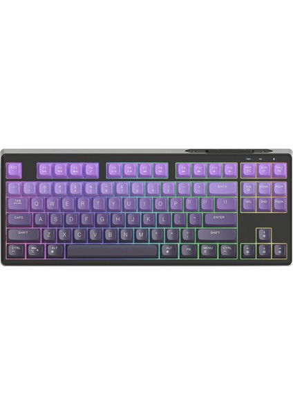 Freewolf M87 2.4g Bt5.0 Çift Bağlantılı Tft LED Ekranlı Rainbow Gaming Oyuncu Klavye fiyatları