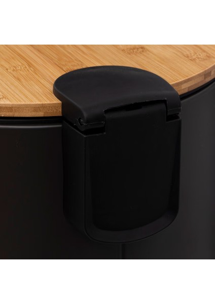 Çöp Kovaları Simply Smart Bambou 30 Lt Metal Siyah