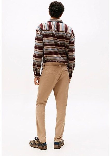Erkek Austin Slim Fit Klasik Chino Pantolon - Bej modelleri