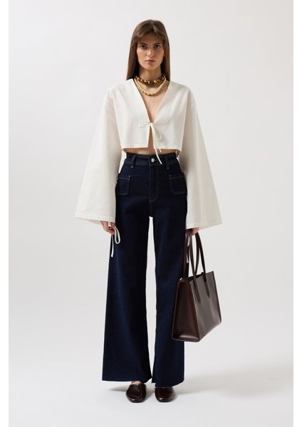 Bağlama Detay Uzun Kol Bluz fiyatları