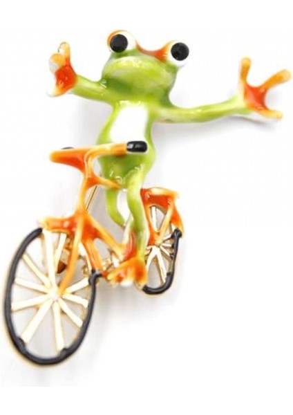 Kurbağa Broş - Yeşil