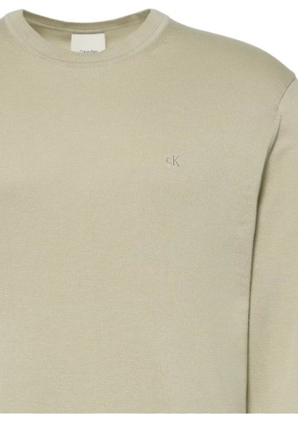 Erkek Bisiklet Yaka Supima Pamuklu Triko Kazak - Adaçayı Yeşili modelleri