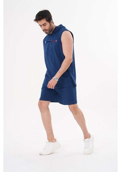 Erkek Spor Gym Sadece Atlet Parıs Baskılı Pamuklu modelleri