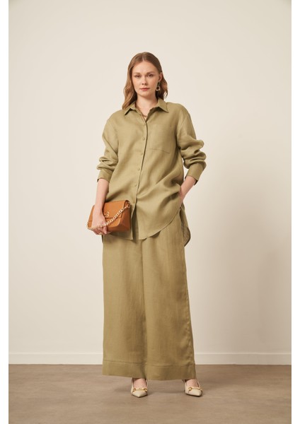 Kadın Ham Keten Takım Çağla 31111 fiyatları