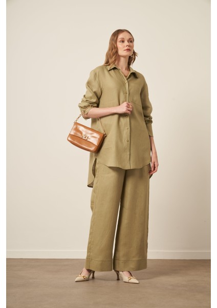 Kadın Ham Keten Takım Çağla 31111 fırsatları