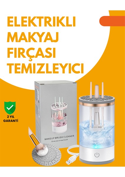 Tüm Makyaj Fırçalarıyla Uyumlu Derin Temizlik Makinesi