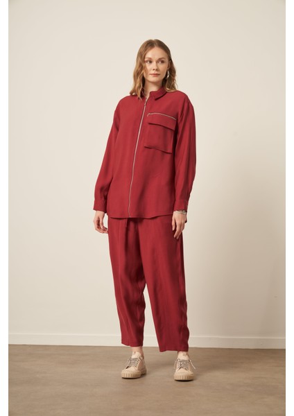 Kadın Modal Takım Bordo 31036 modelleri