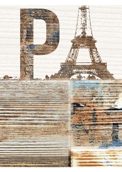 Paris Yazılı Ahşap Desenli Isı ve Ses Yalıtımlı Sağlıklı Tekstil Duvar Kağıdı fırsatları