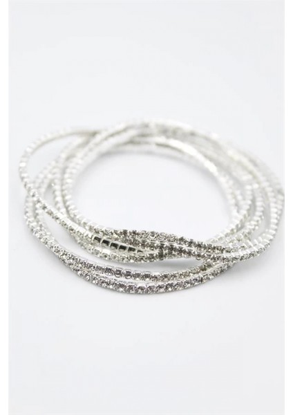 6'lı Lastikli Bileklik - Gümüş fiyatları