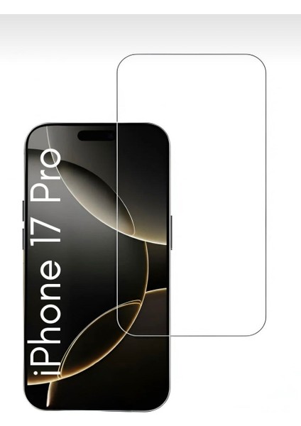 Iphone 17 Pro Tam Kaplayan Kristal Cam Ekran Koruyucu