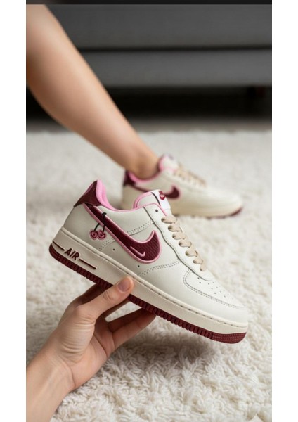 Nike Air Force Bej Unisex Sneaker Spor Ayakkabı