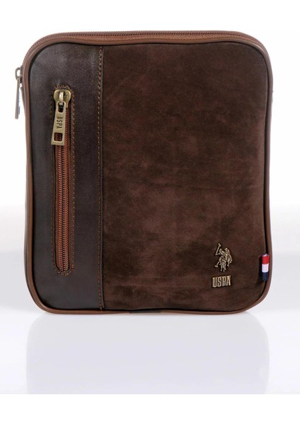 Erkek El Çantası Süet Kahverengi 6766