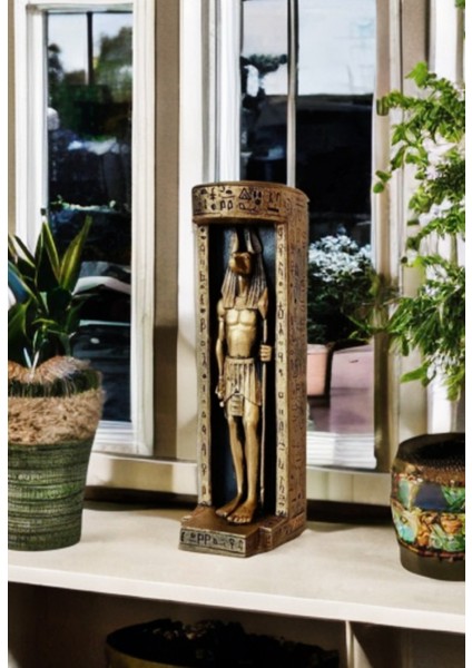 Polyester Mısır Figürü Anubis Figürlü Mumluk fiyatları