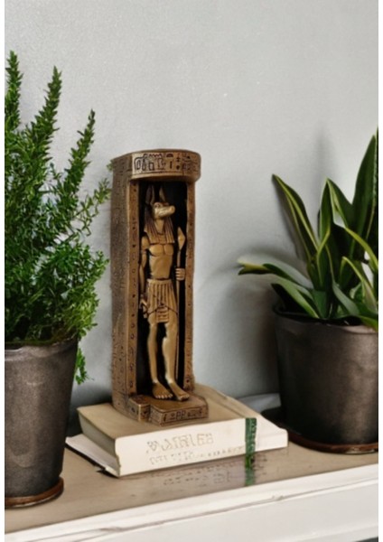 Polyester Mısır Figürü Anubis Figürlü Mumluk modelleri