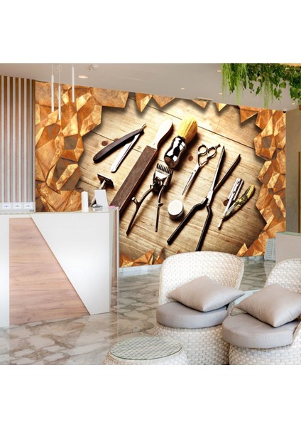 Kuaför Malzemeleri Desenli Isı ve Ses Yalıtımlı Sağlıklı Tekstil Duvar Kağıdı