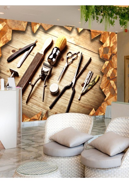 Kuaför Malzemeleri Desenli Isı ve Ses Yalıtımlı Sağlıklı Tekstil Duvar Kağıdı modelleri