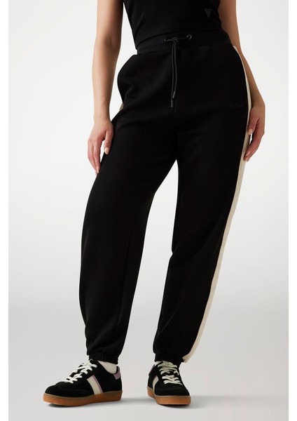 Kadın Maryella Regular Fit Yanları Şeritli Eşofman Altı - Siyah