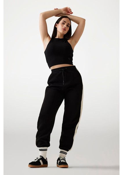 Kadın Maryella Regular Fit Yanları Şeritli Eşofman Altı - Siyah modelleri