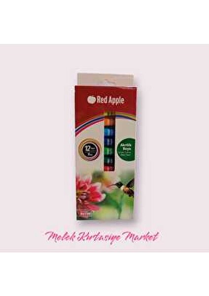 Akrilik Boya 12 Renk 9 ml Su ile Seyreltilebilir Canlı ve Yüksek Yoğunluklu Renkler fiyatları