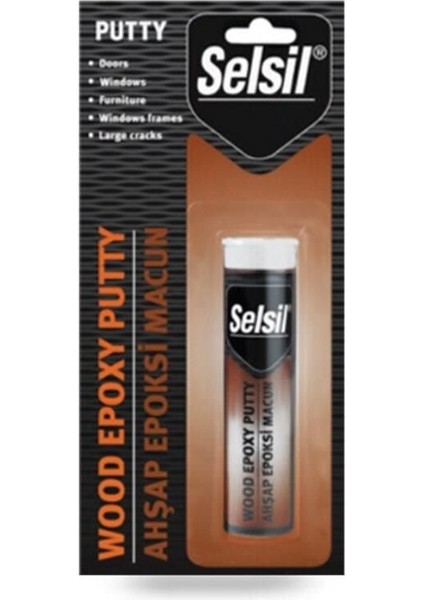 Selsil Epoxy 2 Bileşenli Macun Ahşap Yapıştırıcı 57 gr