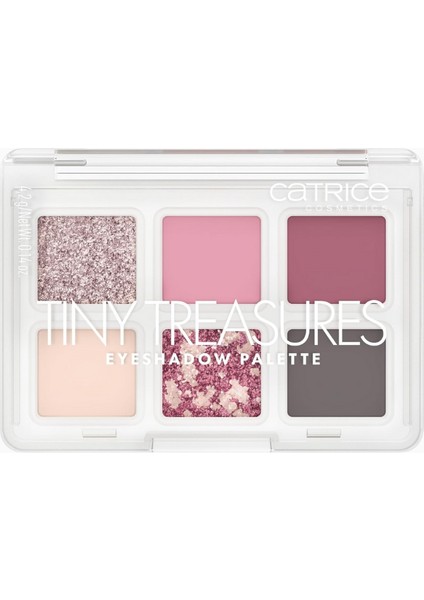 Catrıce Tiny Treasures Far Paleti 020, Yabani Çilek, 6 Renk, Mat, Işıltılı, Simli, Vegan fırsatları