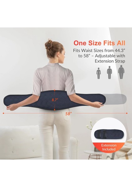 Comfıer Isıtma Pedi, 2 Isı Seviyesi ve 3 Masaj Modu Sırt Masaj Aleti - Siyah fiyatları