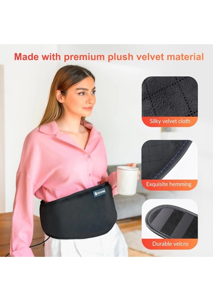 Comfıer Isıtma Pedi, 2 Isı Seviyesi ve 3 Masaj Modu Sırt Masaj Aleti - Siyah indirimleri