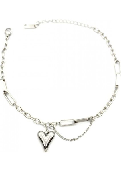 Kalp Halhal - Gümüş