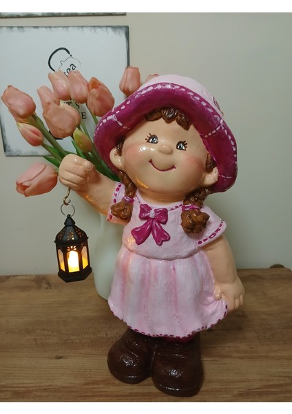 Polyester Fenerli Bahçe Cüceleri Kiz Erkek Set