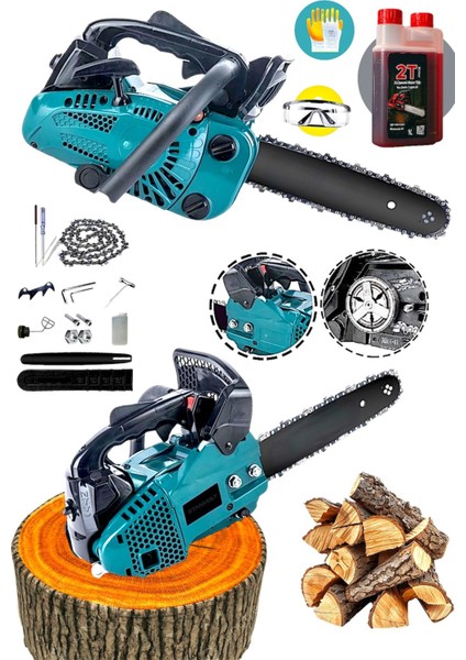 Pro Mini Benzinli Testere Ağaç Odun Dal Budama ve Kesme Testeresi Hızar Motoru 25 cc modelleri