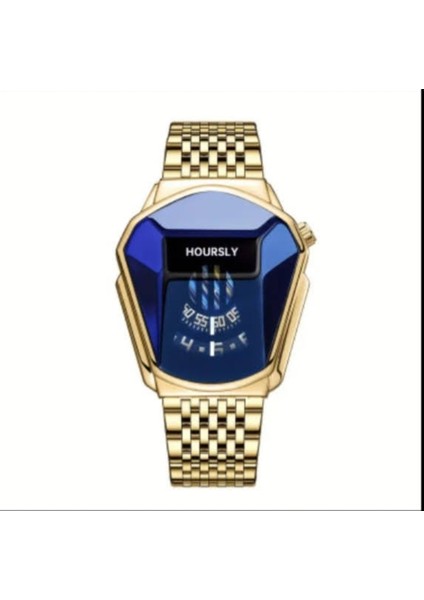 Erkek saati HOURSLY asaleti gücü yansıtan özel dizayn tasarım Quartz k