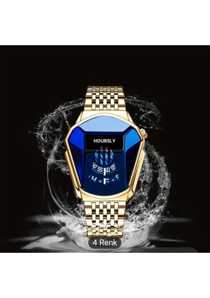 Erkek saati HOURSLY asaleti gücü yansıtan özel dizayn tasarım Quartz k modelleri