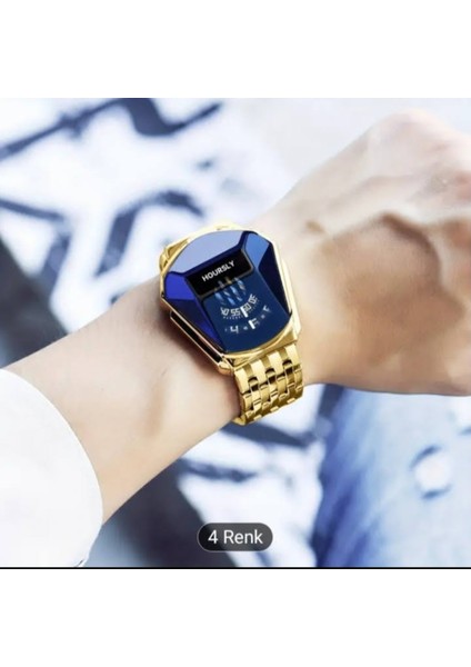 Erkek saati HOURSLY asaleti gücü yansıtan özel dizayn tasarım Quartz k fırsatları