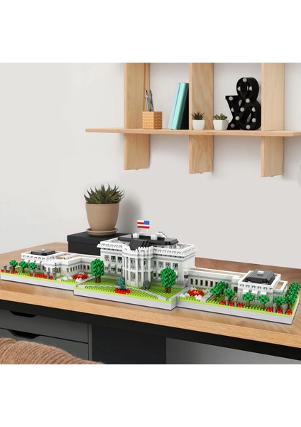 Caxımsy Beyaz Saray Mikro Mini Yapı Blok Setleri Landmark Serisi - 3000 Parça modelleri