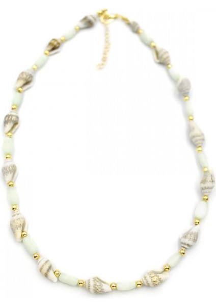 Deniz Kabuğu Kolye - Açık Yeşil