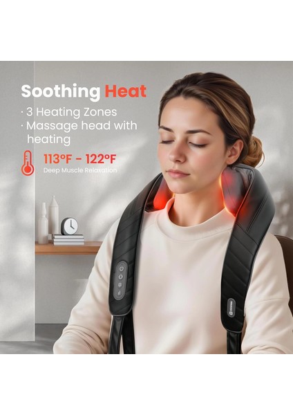 Comfıer Kablosuz Boyun ve Omuz Masaj Aleti - Gri fırsatları