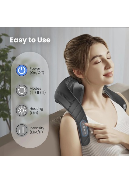 Comfıer Kablosuz Boyun ve Omuz Masaj Aleti - Gri indirimleri