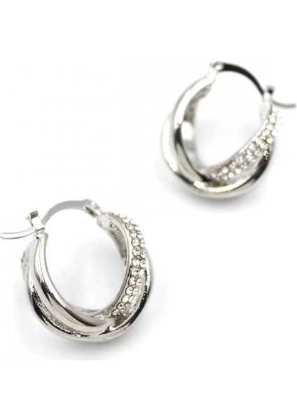 Taşlı Halka Küpe - Gümüş fiyatları