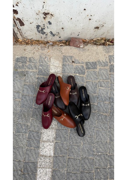 Bordo Cilt Tokalı Düz Model Terlik fırsatları