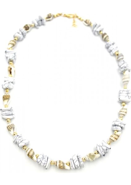 Deniz Kabuğu Kolye - Beyaz fiyatları