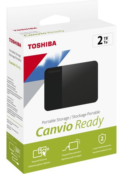 2TB Canvio Ready 2.5" Gen1 USB 3.2 Harici Harddisk (HDTP320EK3AA) modelleri