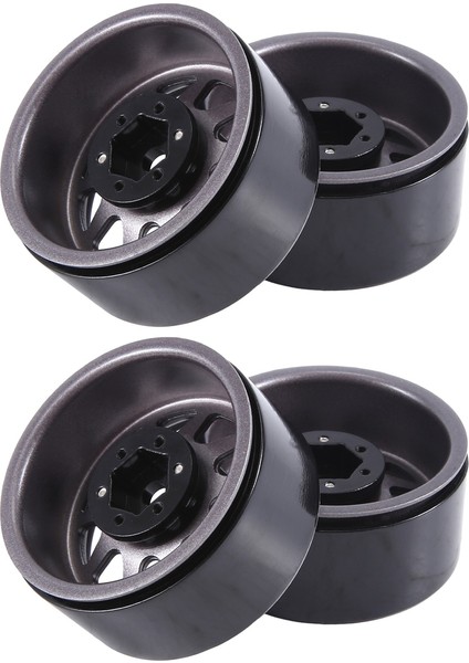 4pcs Metal Alaşım 1.9 1:10 Için Beadlock Tekerlek Jantları Rc Prıgler Axıal SCX10 AXI03007 90046 Trx4 Redcat Gen8 (Gri) (Yurt Dışından) modelleri