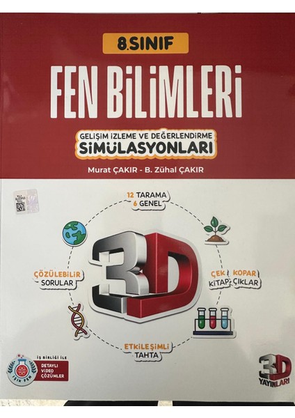8 Sınıf Fen Bilimleri Gelişim Izleme ve Değerlendirme Simülasyonları 3D