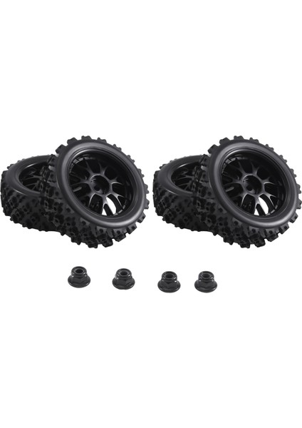 4pcs 12MM Altı Tekerlek Jantlar ve Od 2.59 Inç Rc Için 1/10 Yol Touring Arabası, C Için (Yurt Dışından) fiyatları