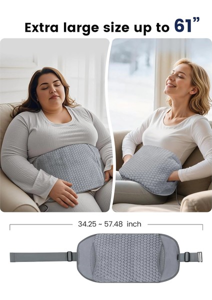 Comfıer Sırt Ağrısı Giderici Isıtma Pedi, El Isıtıcı Cepli Isıtmalı Bel Masaj - Gri indirimleri