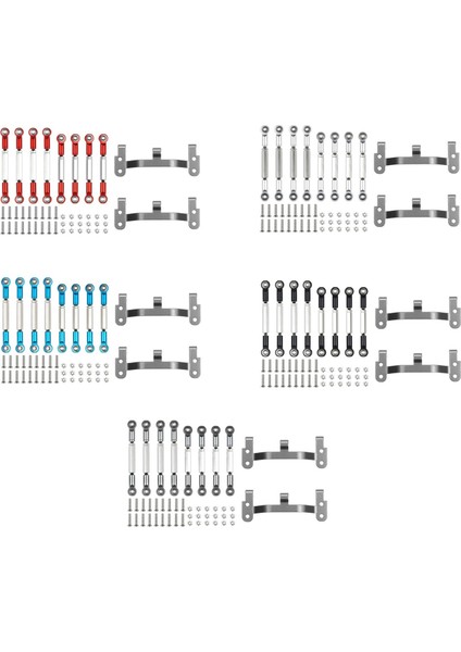 Yükseltme Metal Çekme Çubuk Bağlantı Çubuk Taban Braketi Wpl B1 B14 B24 C14 C24 1/16 Rc Araç Yedek Parçalar Aksesuarları, Kırmızı (Yurt Dışından) indirimleri