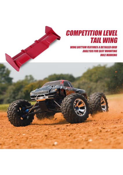 1: 8 Buggy Rc Arabalar Rc Plastik Naylon Kuyruk Kanadı 1/8 Ölçekli Nitro Electric Powered Off Road Buggytruck Remote, Red (Yurt Dışından) fırsatları