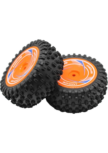Wltoys Için 2pcs 124010 1/12 Rc Uzaktan Kumanda Araba Yedek Parçalar Lastik Setleri Drift Lastikleri, Arka Tekerlek, Turuncu (Yurt Dışından)